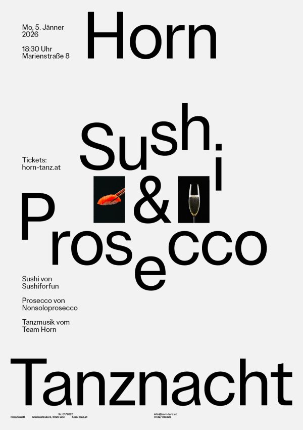 Horn Tanznacht - Prosecco & Sushi