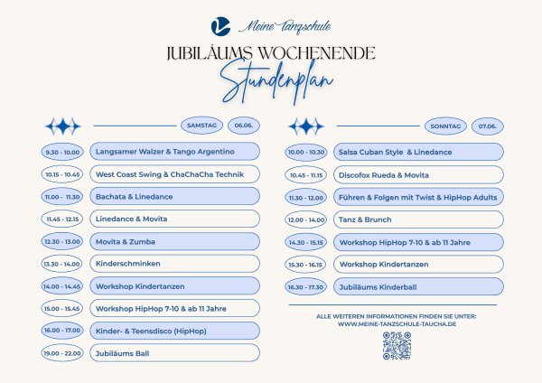 Jubiläums-Tanzwochenende 