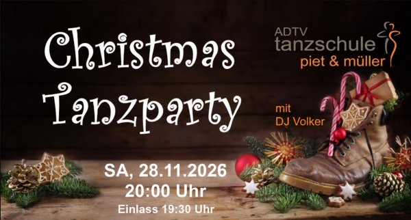 Christmas-Tanzparty 28.11.2026 Tickets ab 9,00 Euro