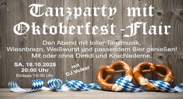 Tanzparty - Oktoberfest Tickets ab 9,00 Euro