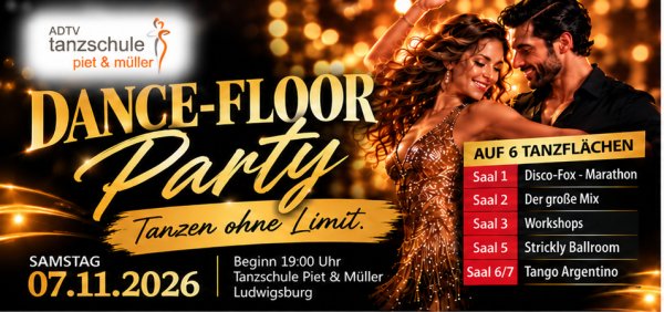 Dance-Floor-Party 07.11.2026 Tickets ab 15,00 Euro