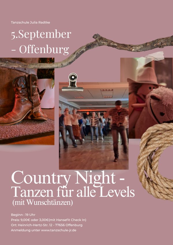 Country Night - Tanzen für alle Levels (mit Wunschtänzen)